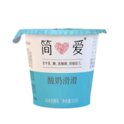 simplelove 简爱 酸奶 原味滑酸奶 无添加剂低温生牛乳发酵便携装 酸牛奶生鲜 原味滑100g*18杯