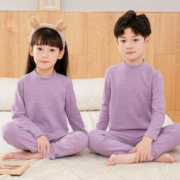 Bornbay 贝贝怡 儿童羊毛桑蚕丝保暖内衣套装秋冬男女童秋衣秋裤小孩家居服