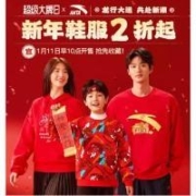 11日10点、促销活动：唯品会 安踏超级大牌日 新年鞋服2折起
