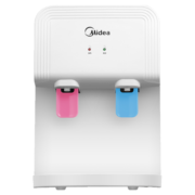 美的 Midea  饮水机家用台式机桌面迷你小型饮水器家用宿舍办公室用推杯取水抽水器饮水机 YR1220T