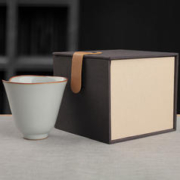 易信 汝窑唐衣杯-月白 礼盒装