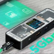 DOCKCASE带屏幕Type-C拓展坞USB-C转HDMI转换器4K60Hz支持苹果M1/M2芯片笔记本雷电3/4接口电脑扩展坞