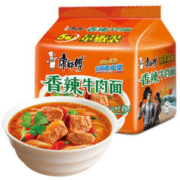 限移动端、京东百亿补贴：康师傅 方便面 香辣牛肉面袋面85g*5 泡面袋装 速食早餐零食 方便食品