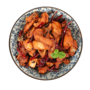 上鲜 日系辣子鸡块 1kg 熟冻 出口级 麻辣鸡块麻辣鸡腿肉清真食品