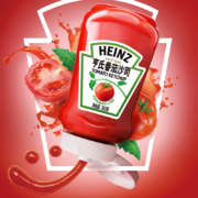 PLUS会员、需首购：亨氏（Heinz）番茄酱 挤压瓶倒置装番茄沙司 360g
