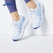 亚瑟士ASICS女鞋跑鞋透气运动鞋耐磨缓震回弹舒适跑步鞋 GEL-CUMULUS 24 白色/蓝色 37
