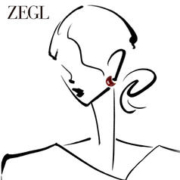 ZENGLIU ZEGL法式复古耳环女小众设计感高级酒红色豆豆耳钉银针秋冬耳饰品