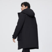 BOSIDENG 波司登 男士中长款抽绳连帽羽绒服