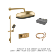 科勒（KOHLER）水乐章入墙淋浴花洒套装恒温淋浴花洒 预售60天发货 椭圆形大头顶（2MB）