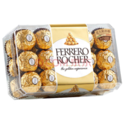 费列罗（FERRERO）榛果威化牛奶巧克力七夕情人节礼物送女友 30粒 375g（2件起拍）