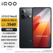 iQOO Neo8 5G手机 12GB+256GB 夜岩 第一代骁龙8+