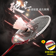 世达（star） 碳素羽毛球拍 情侣拍成人小学生超轻舒适防滑手柄 球拍 铁合金分体双拍SS200M