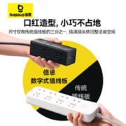 88VIP会员：BASEUS 倍思 灵傲数字插线板 星光白 快充 3插口 1.5米总控