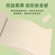 竹叶情 本色无芯卷纸4层12卷卫生纸无芯厕纸小卷家用实惠装