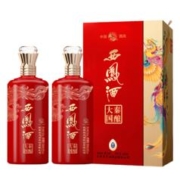 西凤酒 45度凤香型白酒 红色西凤 大秦国酿藏品红 500mL *2瓶