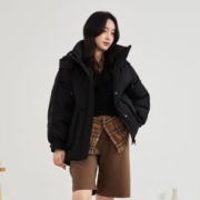 雪中飞 女式一手长羽绒服2022秋冬简约保暖舒适居家旅游羽绒服女
