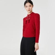 VERO MODA 专柜同款新中式国风流苏水钻后拉链上衣女