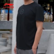 LI-NING 李宁 短袖T恤男士2022夏季新款训练上衣韦德系列薄款透气休闲服装
