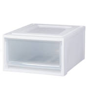爱丽思（IRIS）【买3勉1】爱丽思收纳箱可叠加塑料抽屉式收纳箱储物箱内衣收纳盒 47L 白色BC-500