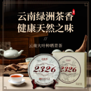 plus会员、需首购：正皓茶 云南普洱茶熟茶饼 勐海北回归线绿洲150g