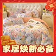 Krupp Corp 克努帛 纯棉50支加厚磨毛保暖四件套 200*230cm
