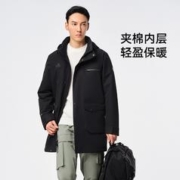 PELLIOT 伯希和 户外夹棉冲锋衣男秋冬季新款防风防水加厚风衣外套保暖棉服