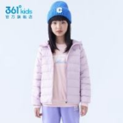 京东百亿补贴：361° 儿童轻薄羽绒服 雪青紫 170