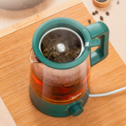 Midea 美的 养生壶智能复古喷淋式煮茶器煮茶壶1L 电热水壶迷你玻璃花茶壶养生壶MK-C10-C