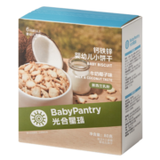 光合星球babycare婴儿小饼干营养米饼零食磨牙饼干糕点 牛奶椰子味 80g/盒
