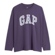 Gap 盖璞 LOGO纯棉亲肤长袖T恤451047