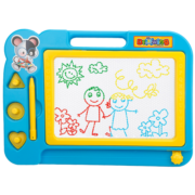 琪趣 儿童画板彩色磁性超大号写字板宝宝笔涂鸦板婴幼儿1-2-3岁早教玩具学习绘画玩具 28X20CM中号彩色画板929 官方标配