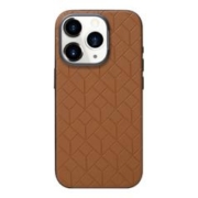 REBEDO 狸贝多 苹果Magsafe素皮方形格纹磁吸手机壳 iPhone15系列