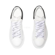 ALEXANDER MCQUEEN 麦昆百搭小白鞋牛皮革厚底内增高休闲鞋情侣板鞋