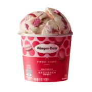 哈根达斯（Haagen-Dazs）草莓覆盆子高定马卡龙冰淇淋 100ml/杯