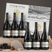 Philippe Borlais菲利宝莱 法国原瓶进口AOP级 14.5度庄园干红葡萄酒750mL*6瓶 礼盒装