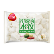 三全经典升级灌汤水饺  荠菜猪肉水饺450g约28个（多口味任选）*10件