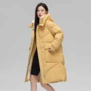 雪中飞 防风连帽中长款羽绒服
