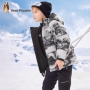 Hush Puppies 暇步士 童装双面穿印花保暖羽绒服 多款可选