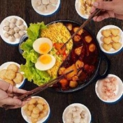 思念 潮汕咸蛋黄牛肉丸 虾丸 香菇贡丸 火锅丸料 关东煮 潮汕牛肉丸120g*任选15件