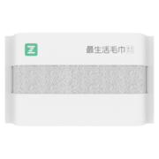 最生活A类小毛巾新疆棉洗脸巾柔软纯棉吸水洁面巾密封抗菌包装不易掉毛 灰色毛巾 1条装 春风系列 30*60cm 65g/条