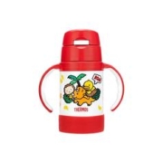 THERMOS 膳魔师 儿童316L不锈钢保温吸管杯 280ml 恐龙小黄鸭