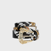 Versace Jeans Couture 范思哲 女士Couture 01针扣腰带皮带 黑色 80礼物