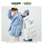 YAYA 鸭鸭 宝可梦联名 连帽短款羽绒服 三色任选