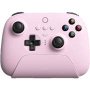 八位堂 8BitDo 猎户座真无线游戏手柄PC电脑 ALPS摇杆支持苹果ios Steam安卓 原神 霞光粉+ 红蓝星系摇杆帽