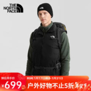 北面 羽绒马甲男户外保暖550蓬鹅绒羽绒背心81NG JK3/黑色 S
