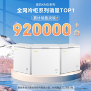 美的（Midea）143升/203升/521升家用商用冰柜低霜保鲜转换囤货大冷柜一级能效母婴母乳小型租房用卧式冰箱 【带食品框】BD/BC-100KMD(E)