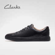 Clarks其乐Un系列男士小白鞋春季潮流舒适透气运动鞋休闲板鞋 黑色(建议拍大半码) 40