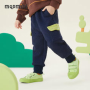 MQD 马骑顿 男小童冬季加绒加厚针织裤 藏青/卡其
