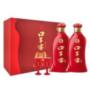 再降价：口子窖 六年型兼香型白酒 52度 450ml*2瓶 礼盒装