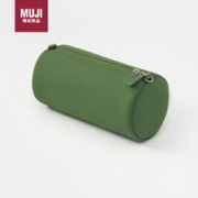 MUJI 無印良品 无印良品（MUJI）可自由组合 收纳包 手拿包 多巴胺 绿色 直径9.5x长18cm